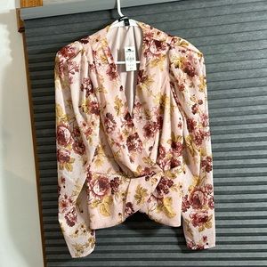 EXPRESS, Pink blouse with flowers